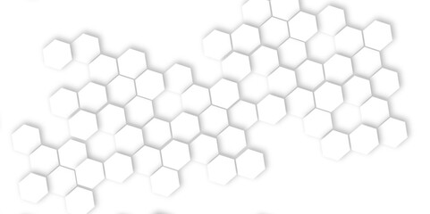 Futuristic 3D White Light Geometric hexagon Structure Featuring Abstract Polygonal Honeycomb Pattern, Technology-Inspired Design, and a Luxurious, Modern Vector Background for Innovation