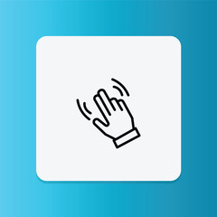 Icon of hands rubbing together, indicating the product should be evenly applied by hand to achieve the best results.
