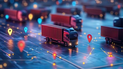 Trucks, GPS, and digital network