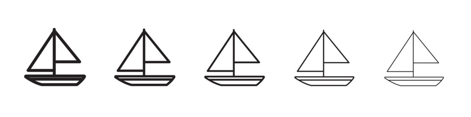 Sailboat icon vector illustration isolated