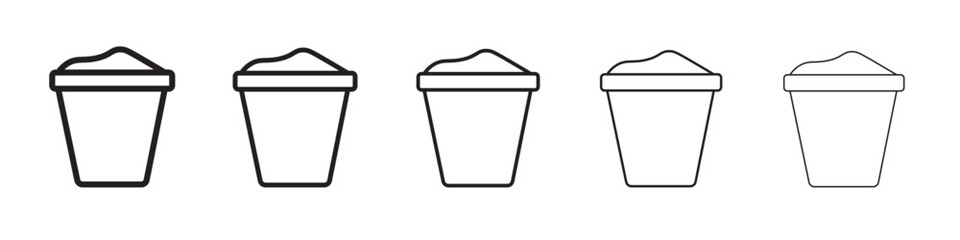 Sand bucket icon vector illustration isolated