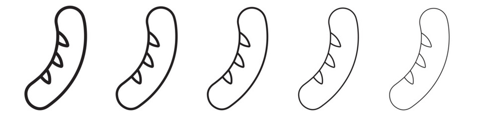 sausages icon vector illustration isolated