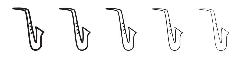 Saxophone icon vector illustration isolated