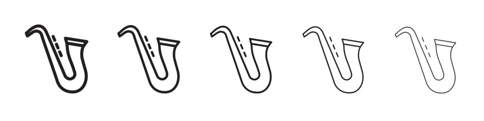 Saxophone musical instrument icon vector illustration isolated
