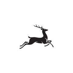 Dynamic Deer Silhouette