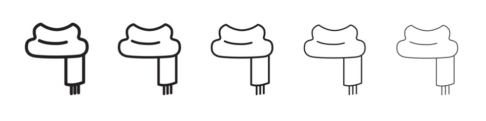 Scarf icon vector illustration isolated