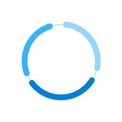blue circle logo element design grafis