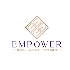 women law justice E monogram logo design