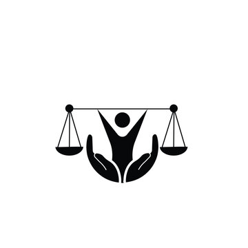 women law justice E monogram logo design