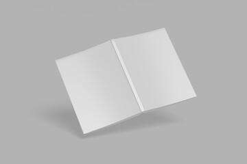 Front and back book cover for mockup