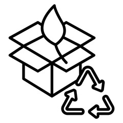 Eco Packaging Icon