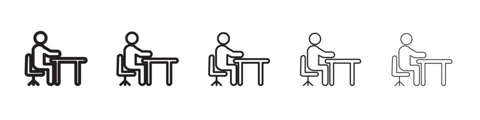sitting icon vector illustration isolated