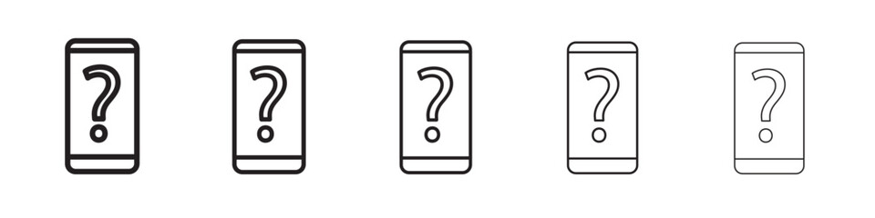 Smartphone Help and Support icon vector illustration isolated