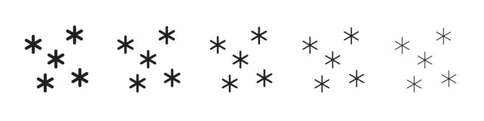Snowflakes icon vector illustration isolated
