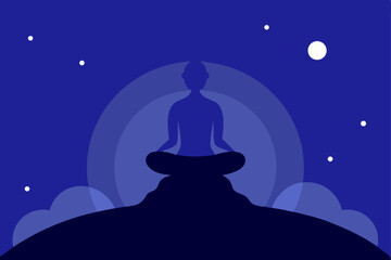 Nighttime Serenity Finding Peace and Tranquility Through Meditation