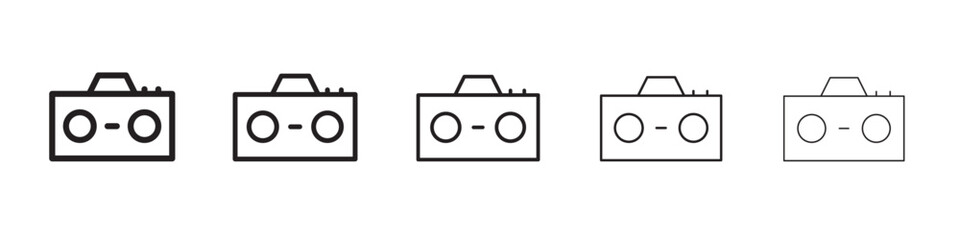 Sound player icon vector illustration isolated