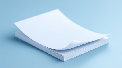 minimalistic flyer mockup lying on plain surface