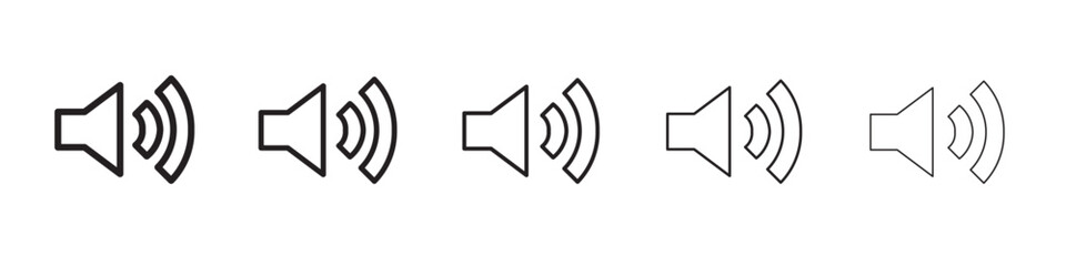 Speaker icon vector illustration isolated