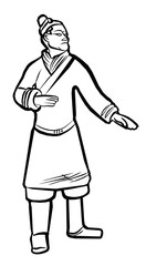 Terracotta Army Standing Archer – Qin Dynasty Tomb Figure