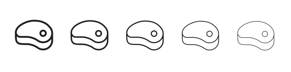 Steak icon vector illustration isolated