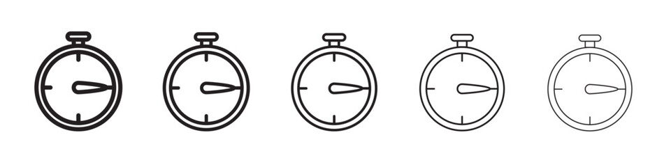 Stopwatch icon vector illustration isolated