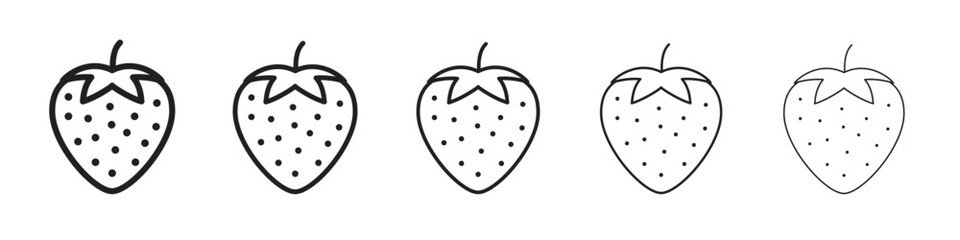 Strawberry icon vector illustration isolated
