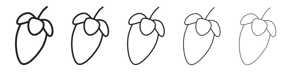 Strawberry icon vector illustration isolated