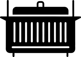 Cooling Rack Silhouette Vector Illustration 