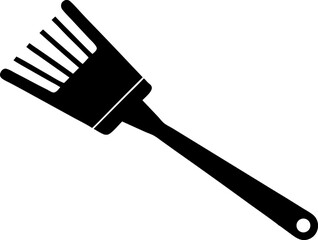 Pastry Brush Silhouette Vector Illustration 