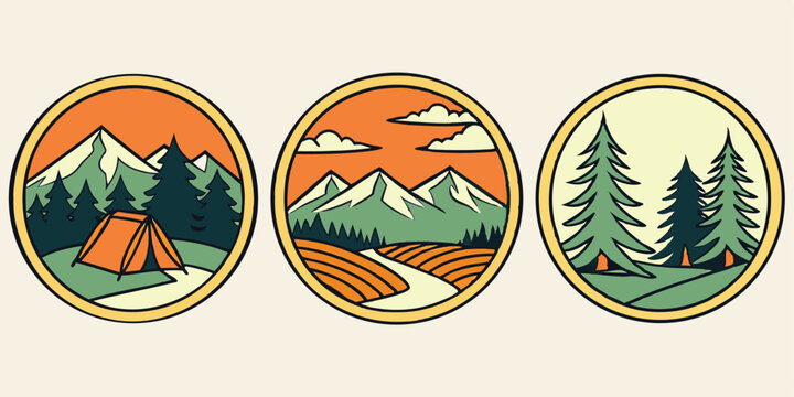 Vector graphic set with a tropical surf theme graphics. Perfect for t-shirt print, posters, and other surfing related designs,graphic, print, surf, tee, textile, logotype, art, collection, element, 