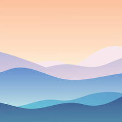 Minimal fluid wave background with layered gradient shapes in soft pastel colors. Perfect for web design, presentation slides, UI/UX, branding or wallpaper