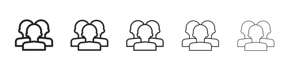 Team icon vector illustration isolated