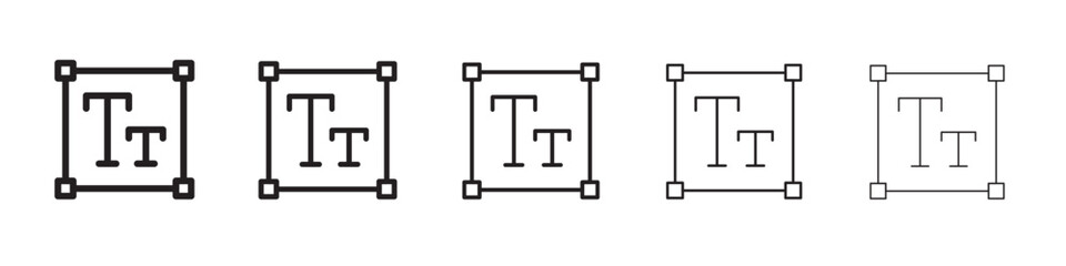 Text box icon vector illustration isolated