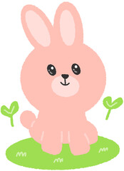 귀여운 토끼 일러스트 © 주영 박