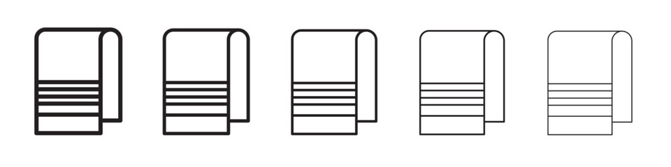 towel icon vector illustration isolated