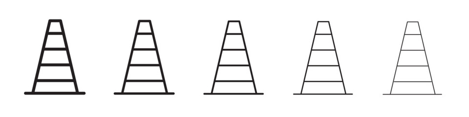 Traffic cone icon vector illustration isolated