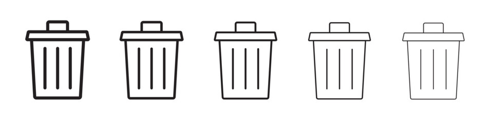 Trash icon vector illustration isolated
