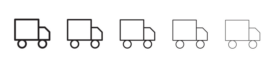 Truck icon vector illustration isolated