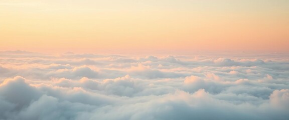 Soft, pastel cloudscape blending into a hazy horizon,  sunset,  background