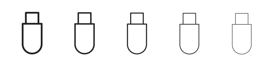 usb icon vector illustration isolated