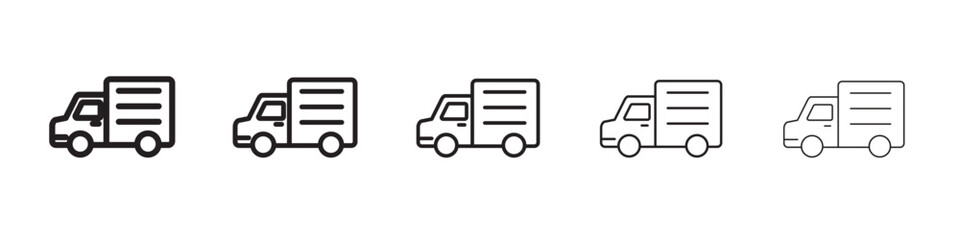Van icon vector illustration isolated
