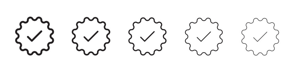 Verified icon vector illustration isolated