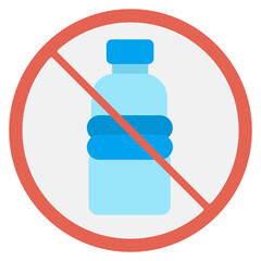 Plastic Ban Symbol Icon