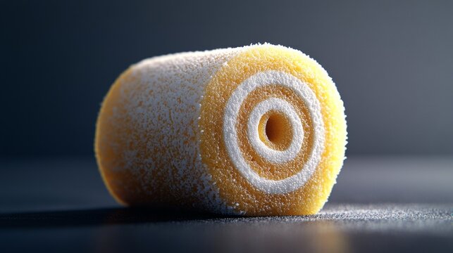 An appetizing close-up of two cinnamon rolls with a soft, textured surface and icing drizzled on top.