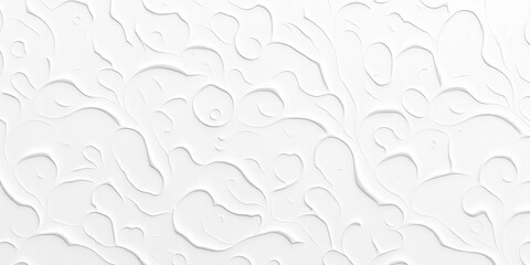Subtle white textured wallpaper with abstract organic pattern, ideal for minimalist design, abstract, art