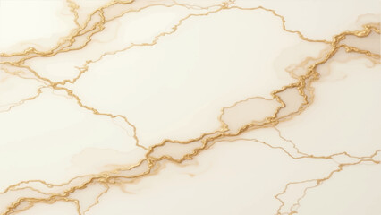 Creamy white with warm_gold_veining