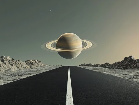 Cosmic road to a ringed planet
