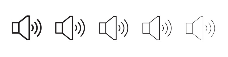 Volume icon vector illustration isolated