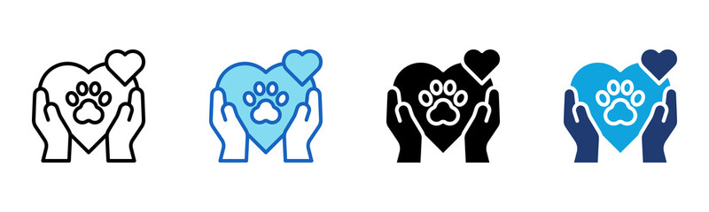 Volunteer icon Multi Style Vector Illustration