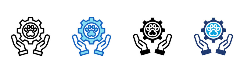 Adoption Services icon Multi Style Vector Illustration